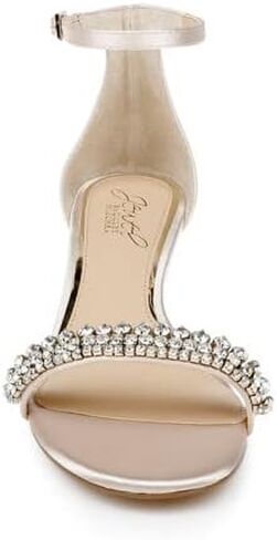 Jewel Badgley Mischka Lora Low Wedge Sandals in Kuwait