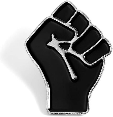 Black Lives Matter Statement Enamel Pins-Raised Fist Enamel Pin-BLM Lapel Pin-Solidarity Lapel Pin for Jackets,Backpacks,Bags,Hats in Kuwait