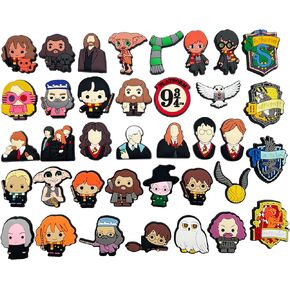 Vendysass 35 قطعة سحرية لأحذية الرسوم المتحركة لتزيين الأحذية القبقاب، هدايا ساحرة للأحذية للأطفال الأولاد والبنات والأطفال in Kuwait