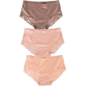 ملابس داخلية نسائية من Bolivelan مصنوعة من الدانتيل بدون خياطة حريرية متوسطة الارتفاع in Kuwait