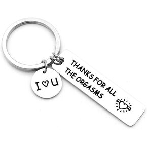 SEVORGINA Engraved Keychain, Gift To My Mom Dad Daughter Son, Naughty Valentine's Day Christmas Keychain Gift in Saudi Arabia