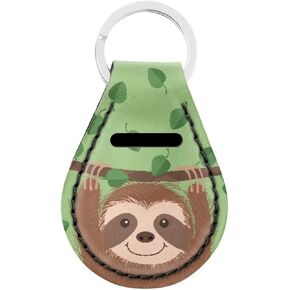 GIFTPUZZ Cute Car Key Chain for Women Men with Small Coin Holder Pocket Neoprene in Kuwait