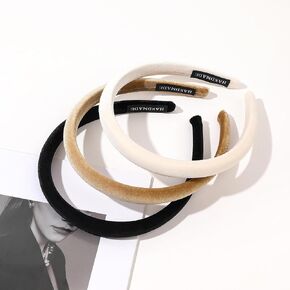 عصابات رأس مبطنة للنساء من Ivyu - 3 قطع عصابة رأس Diademas Para Mujer De Moda عصابة رأس عصرية عصابة رأس منتفخة محايدة