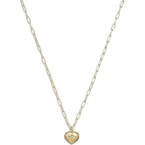 Coach Women's Iconic Heart Pendant Necklace, GOLD in Saudi Arabia