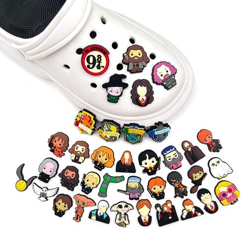 Vendysass 35 PCS Magic theme Anime Shoe Charms For Clog Shoes Decoration, Shoe Charms Gifts For Kids Boys Girls Children in Kuwait