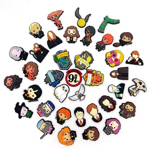 Vendysass 35 PCS Magic theme Anime Shoe Charms For Clog Shoes Decoration, Shoe Charms Gifts For Kids Boys Girls Children in Kuwait