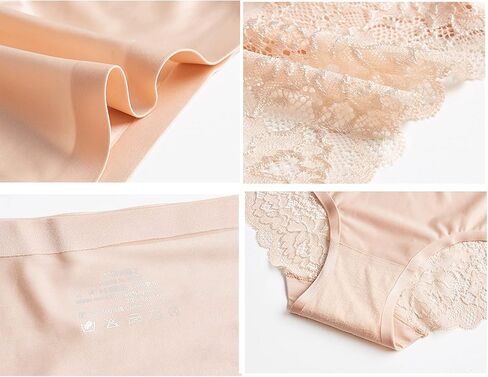 ملابس داخلية نسائية من Bolivelan مصنوعة من الدانتيل بدون خياطة حريرية متوسطة الارتفاع in Kuwait