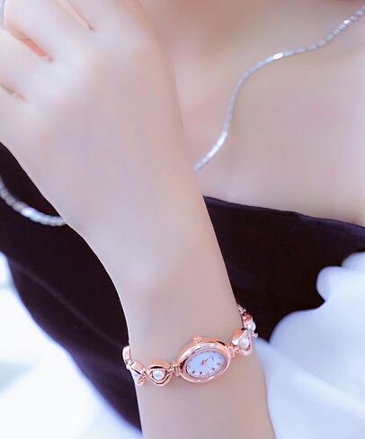 ADSBIAOYE Elegant Pearl Women's Dress Watch Fashion Oval dial Watch Gift Women's Watch Waterproof Watch in Saudi Arabia