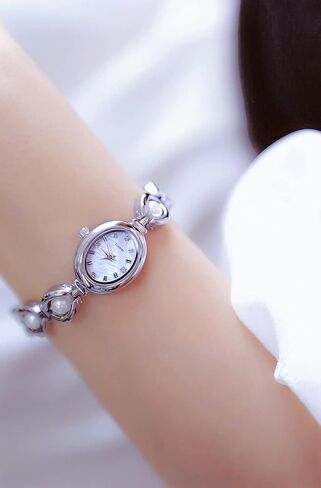 ADSBIAOYE Elegant Pearl Women's Dress Watch Fashion Oval dial Watch Gift Women's Watch Waterproof Watch in Saudi Arabia
