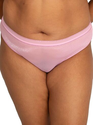 سروال داخلي نسائي قصير لامع ذو قصة عالية من Curvy Couture in Kuwait