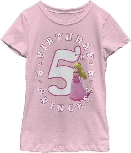 Nintendo Girl's Peach Birthday 5 T-Shirt in Saudi Arabia