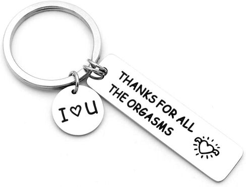 SEVORGINA Engraved Keychain, Gift To My Mom Dad Daughter Son, Naughty Valentine's Day Christmas Keychain Gift in Saudi Arabia