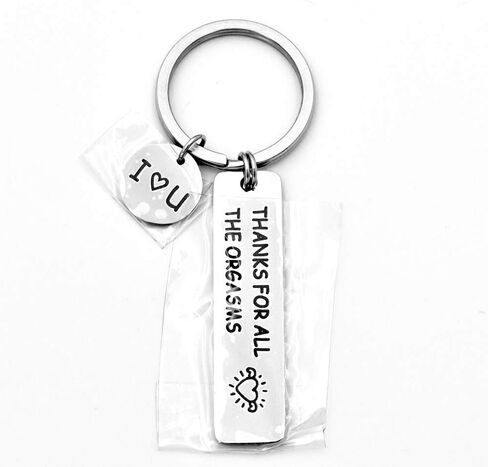 SEVORGINA Engraved Keychain, Gift To My Mom Dad Daughter Son, Naughty Valentine's Day Christmas Keychain Gift in Saudi Arabia
