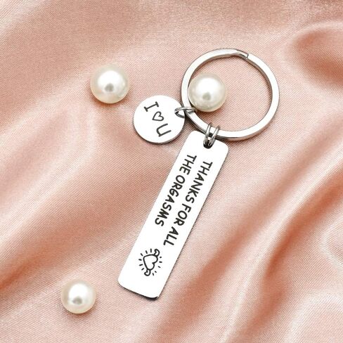 SEVORGINA Engraved Keychain, Gift To My Mom Dad Daughter Son, Naughty Valentine's Day Christmas Keychain Gift in Saudi Arabia