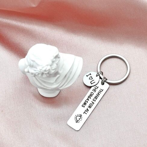 SEVORGINA Engraved Keychain, Gift To My Mom Dad Daughter Son, Naughty Valentine's Day Christmas Keychain Gift in Saudi Arabia