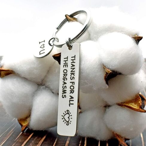 SEVORGINA Engraved Keychain, Gift To My Mom Dad Daughter Son, Naughty Valentine's Day Christmas Keychain Gift in Saudi Arabia