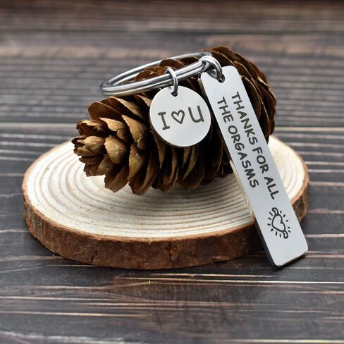 SEVORGINA Engraved Keychain, Gift To My Mom Dad Daughter Son, Naughty Valentine's Day Christmas Keychain Gift in Saudi Arabia