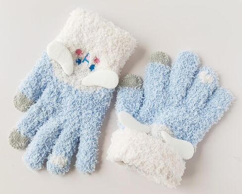 قفازات شتوية لطيفة من كويسويم بتصميم انيمي لطيف لشاشات اللمس، قفازات كاواي دافئة وناعمة ومرنة للنساء والفتيات in Kuwait