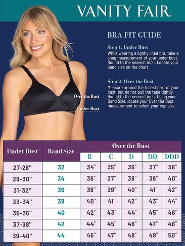 Vanity Fair Women's Illumination Full Coverage Bra (34B-40DD) in Saudi Arabia