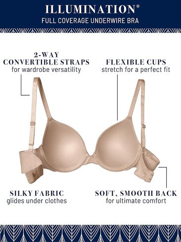 Vanity Fair Women's Illumination Full Coverage Bra (34B-40DD) in Saudi Arabia