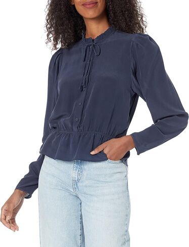 Joie Womens Women's Joie Willow TOP, Navy Blazer, Large in Saudi Arabia