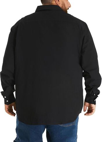 قميص رجالي كبير وطويل من HOdo مصنوع من القطن بأزرار سفلية مقاس 3XL-6XL in Kuwait