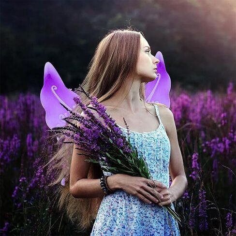 أجنحة الجنية للبالغين، أجنحة الفراشة للفتيات، أجنحة الملاك، زي الجنية للنساء في عيد الميلاد والهالوين مناسب للحفلات in Kuwait