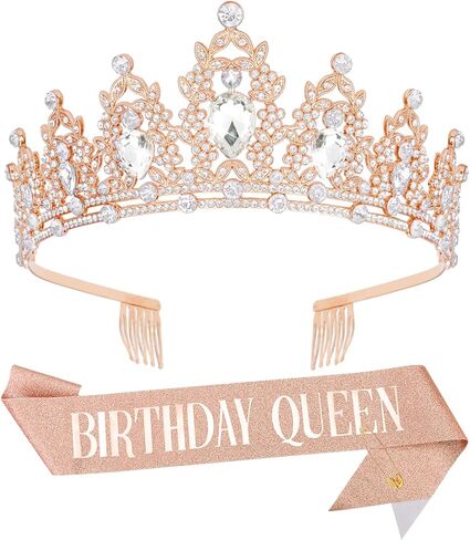KICOSY الأحمر عيد ميلاد تاج عيد ميلاد فتاة وشاح عيد ميلاد تاج للفتيات عيد ميلاد وشاح للنساء عيد ميلاد تاج ووشاح زينة عيد ميلاد سعيد للنساء هدايا عيد ميلاد للنساء الصداقة in Kuwait