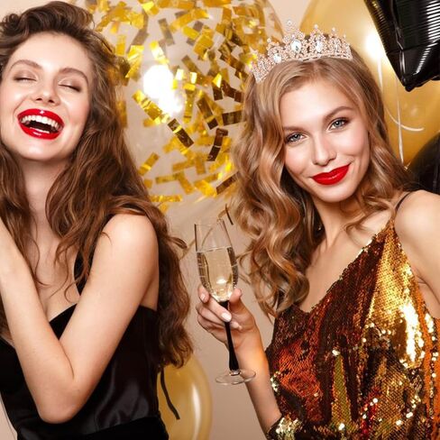 KICOSY الأحمر عيد ميلاد تاج عيد ميلاد فتاة وشاح عيد ميلاد تاج للفتيات عيد ميلاد وشاح للنساء عيد ميلاد تاج ووشاح زينة عيد ميلاد سعيد للنساء هدايا عيد ميلاد للنساء الصداقة in Kuwait