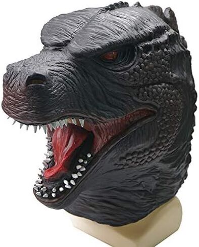 ريني تشو قناع الديناصور للرجال من نوبلتي، زي تنكري للهالوين من اللاتكس رابتور على شكل رأس حيوان جوراسي in Kuwait