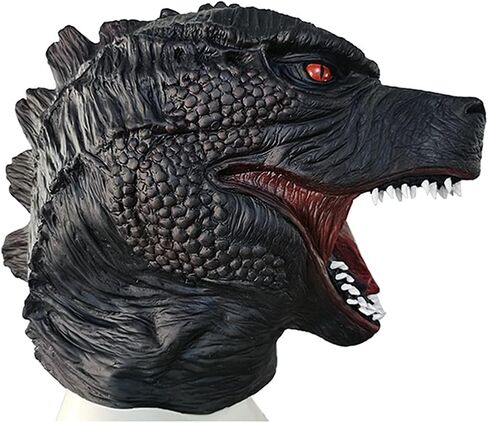 ريني تشو قناع الديناصور للرجال من نوبلتي، زي تنكري للهالوين من اللاتكس رابتور على شكل رأس حيوان جوراسي in Kuwait