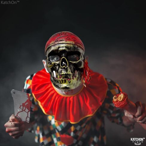 KatchOn, Halloween Pirate Skeleton Mask - Realistic Pirate Mask | Pirate Skull Mask, Pirate Accessories For Men | Pirate Mask for Kids | Pirate Masks for Halloween Party | Halloween Mask for Adults in Saudi Arabia