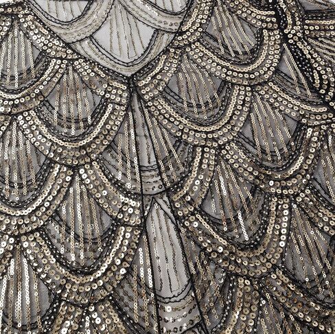 BABEYOND 1920s Sequin Shawl Wraps Gatsby Beaded Evening Cape Bridal Bolero Shrug in Kuwait