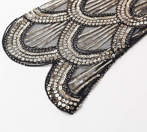 BABEYOND 1920s Sequin Shawl Wraps Gatsby Beaded Evening Cape Bridal Bolero Shrug in Kuwait