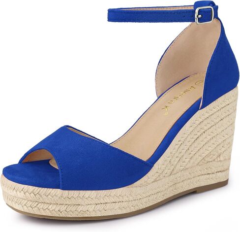 Allegra K Women's Espadrille Platform Ankle Strap Wedge Heel Sandals in Saudi Arabia