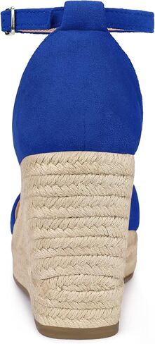 Allegra K Women's Espadrille Platform Ankle Strap Wedge Heel Sandals in Saudi Arabia
