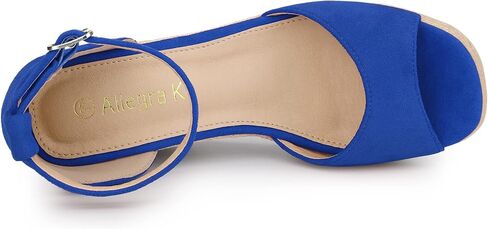 Allegra K Women's Espadrille Platform Ankle Strap Wedge Heel Sandals in Saudi Arabia