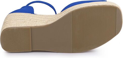 Allegra K Women's Espadrille Platform Ankle Strap Wedge Heel Sandals in Saudi Arabia