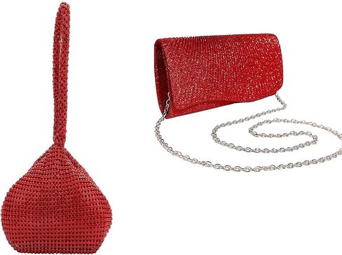 محفظة بمقبض أحمر لامع للنساء في حفلات الزفاف المسائية in Kuwait