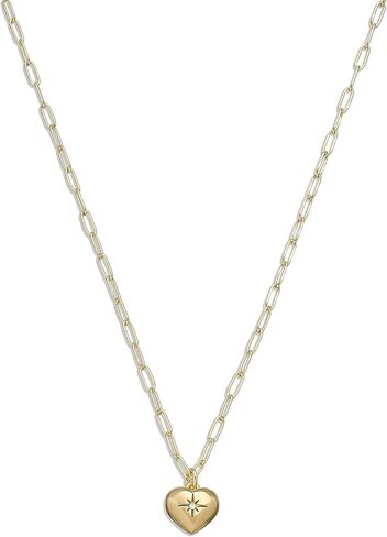 Coach Women's Iconic Heart Pendant Necklace, GOLD in Saudi Arabia