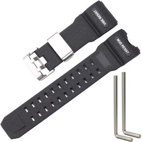 XBHSW Resin Strap Compatible with Casio GWG-1000 mudmaster Men's Watch Replacement Band Waterproof Rubber Bracelet
