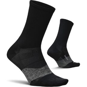 Feetures Elite Ultra Light Cushion Mini Crew Sock - Sport Sock with Targeted Compression - (1 Pair)