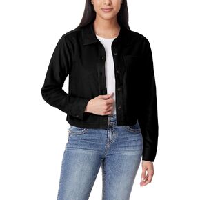 WallFlower Women's Chloe Polar Cozy Fleece Boyfriend Spring, Summer and Fall Light Shacket Jackets in Kuwait