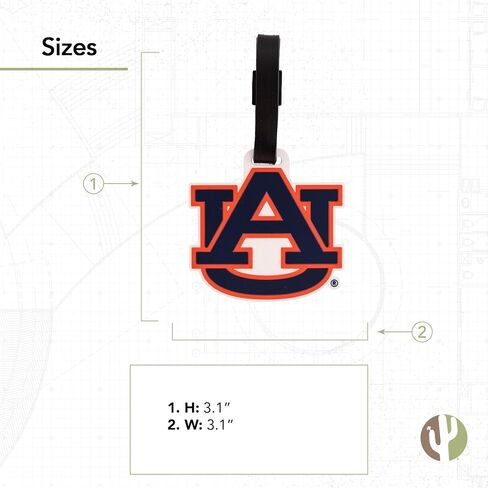 Auburn University Luggage Tag Tigers War Eagle Tags Bag (PVC Luggage Tag - Design A) in Saudi Arabia