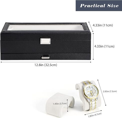 ProCase Sunglass Organizer Bundle with 6 Slots Watch Box with Drawer in Saudi Arabia