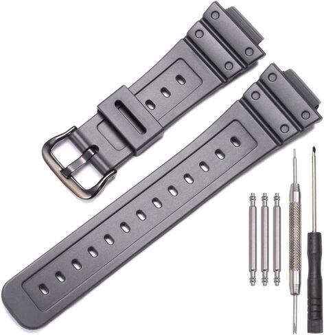 MCXGL 16mm Unisex Resin Strap Compatible with G-Shock DW5600E/ GW-M5610/DW6900/GW-6900/DW-6600 Outdoor sports Rubber Watchband in Saudi Arabia