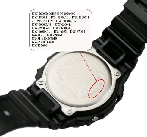 MCXGL 16mm Unisex Resin Strap Compatible with G-Shock DW5600E/ GW-M5610/DW6900/GW-6900/DW-6600 Outdoor sports Rubber Watchband in Saudi Arabia