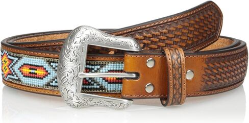Nocona Men's Blue Beaded Belt in Saudi Arabia