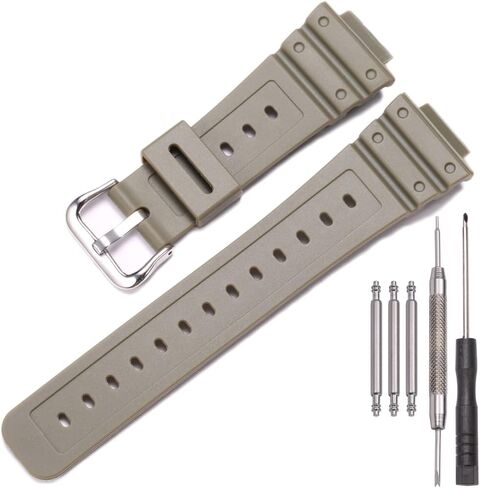 MCXGL 16mm Unisex Resin Strap Compatible with G-Shock DW5600E/ GW-M5610/DW6900/GW-6900/DW-6600 Outdoor sports Rubber Watchband in Saudi Arabia