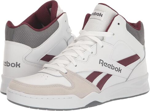 Reebok Men's Royal BB4500 HI-2 Sneaker, White/Classic Maroon/Pure Grey, 9 in Saudi Arabia